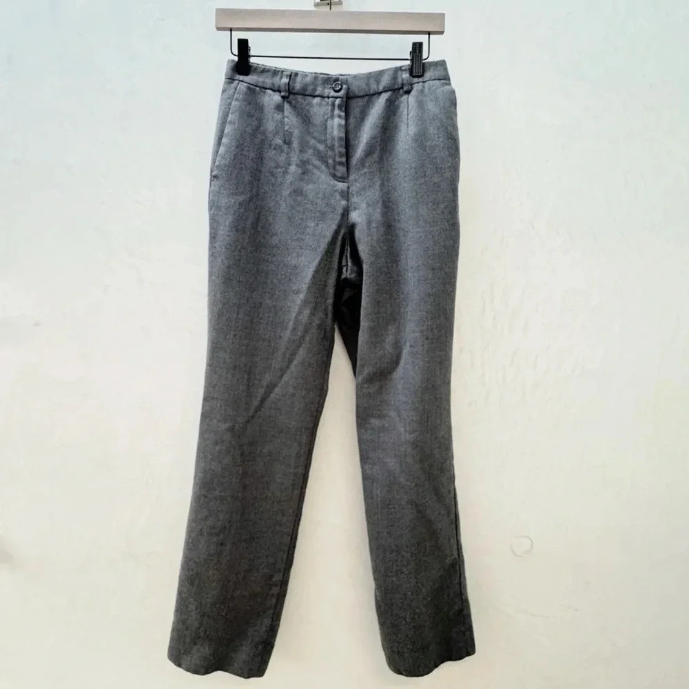 Pendleton || 100% Virgin Wool Grey Career Trousers Straight Leg Sz 4